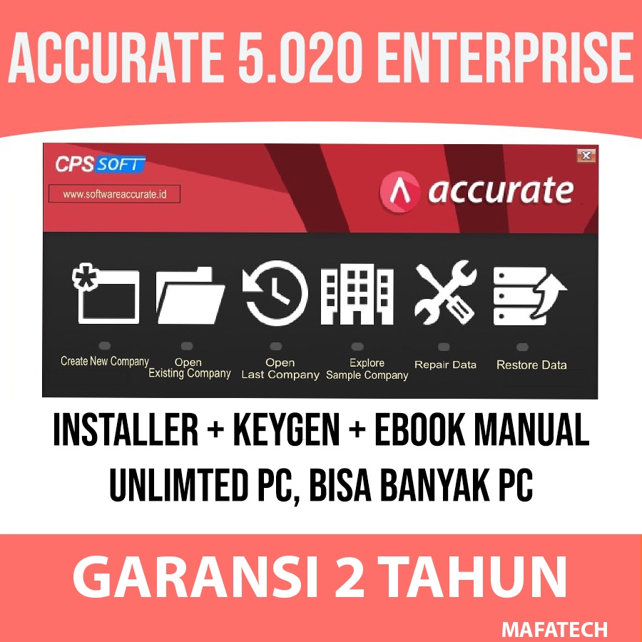 Accurate 5.020 Enterprise Full Version Bisa banyak PC Lifetime