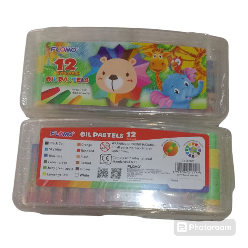 

Crayon 12 warna flomo oil pastel