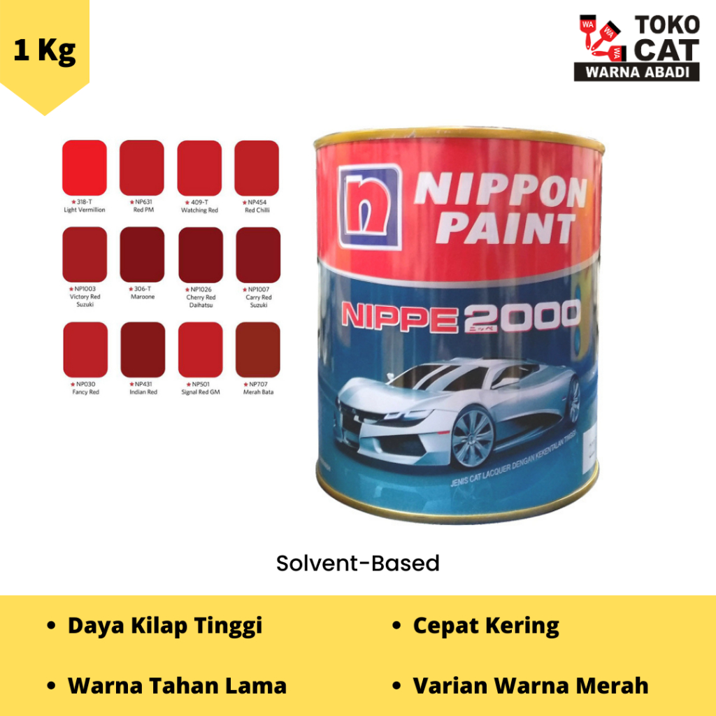 CAT DUCO NIPPE 2000 WARNA MERAH 1 KG