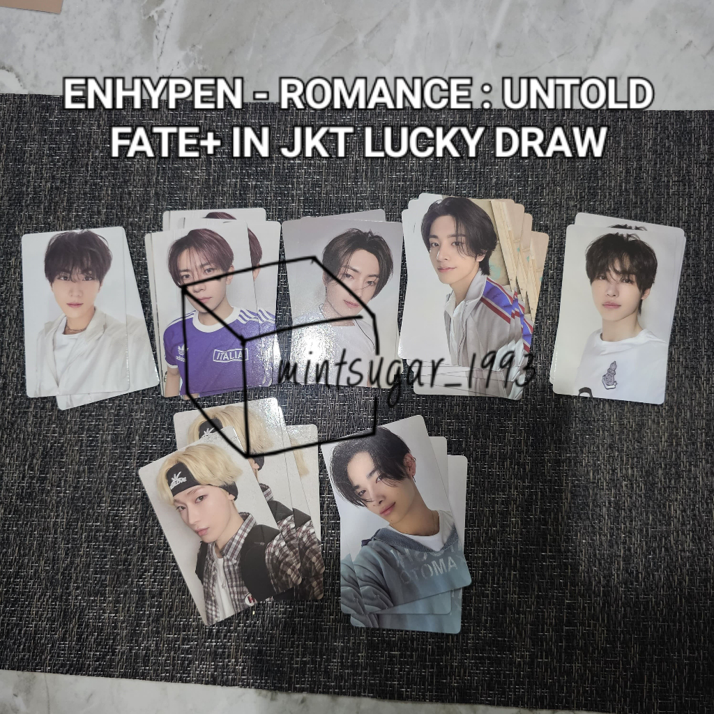 [ READY STOCK ] SHARING ENHYPEN - ROMANCE : UNTOLD ( FATE+ IN JAKARTA LUCKY DRAW ) photocard LD hees