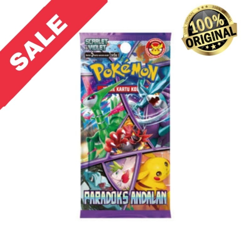 Kartu Pokemon Original Pack Paradoks Andalan Bahasa Indonesia