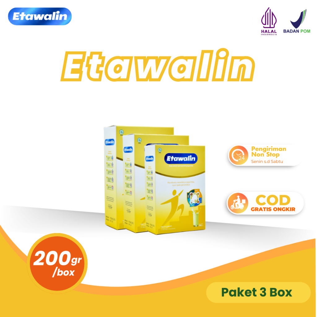 

Etawalin Susu Kambing Etawa Atasi Asam Urat Nyeri Tulang dan Sendi 3 Box