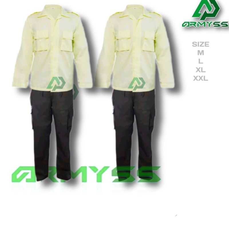Seragam PDL SATPAM Setelan PDL SATPAM cream