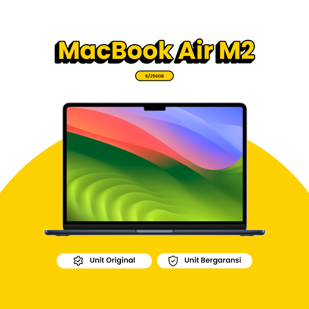 Apple MacBook Air M2 13" 8/256GB New Bergaransi