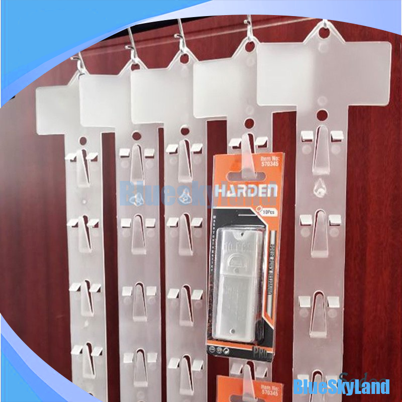 Klip Strip Klip Display Makanan Strip Gantung Display Supermarket / Supermarket Snack Plastic Clip S