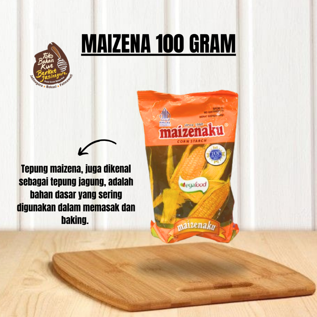 

MAIZENAKU KEMASAN 100 GRAM / TEPUNG JAGUNG MAIZENA / TEPUNG MAIZENA