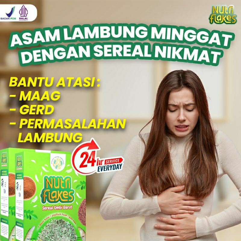 

Nutriflakes - Sereal Alami Khas Susu Etawa Plus Ekstrak Umbi Garut Efektif Atasi Maag Tanpa Efek Samping Original 280gr| Nutriflakes - Sereal Sehat Untuk Diet dan Bantu Atasi Asam Lambung NUTRIFLAKES SEREAL SEHAT SOLUSI AMPUH ATASI MAAG KRONIS