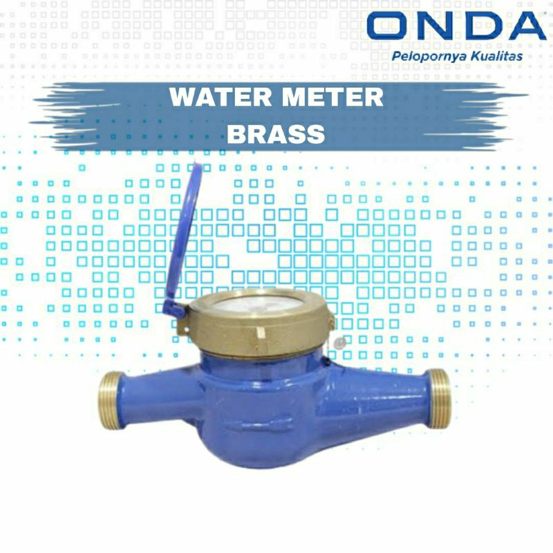 Water Meter Brass Onda / Meteran Air Onda