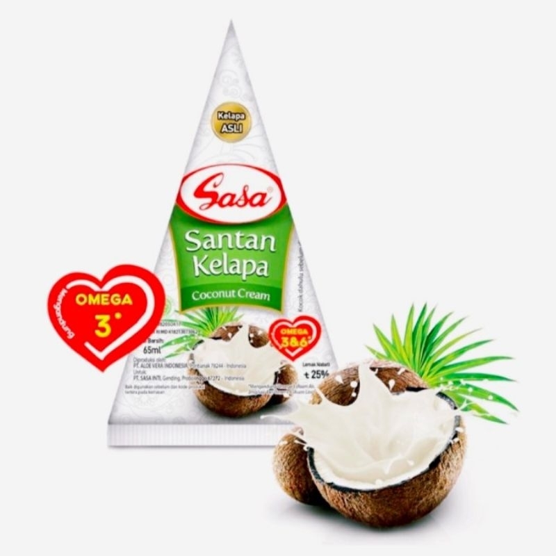 

Sasa Santan Kelapa 65 ml santan instan siap pakai