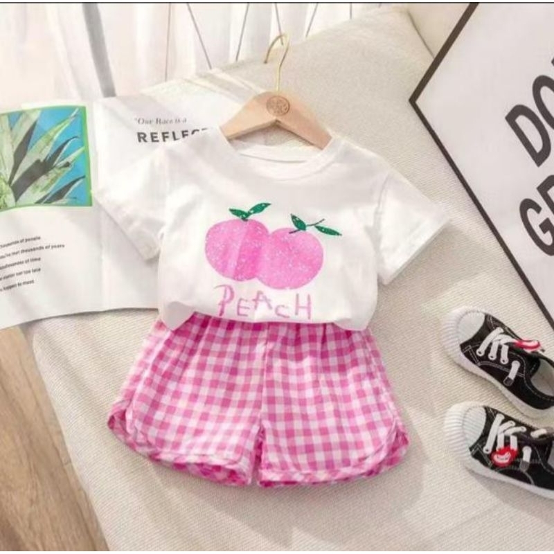 Baju Anak Perempuan Set Berlon Untuk Usia 3 Bulan - 3 Tahun