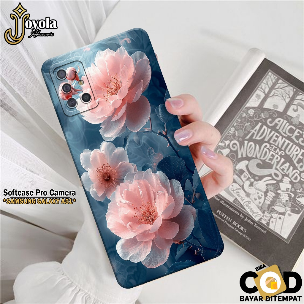 Softcase Samsung Galaxy A51 Terbaru Silikon Pro Camera Fashion Case Bunga Kesing Samsung Galaxy A51 