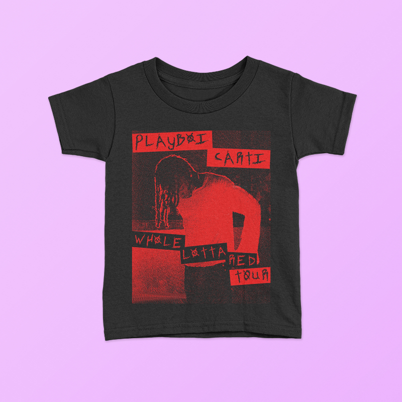 KAOS BAJU PLAYBOI CARTI WHOLE LOTTA RED TOUR RAP TEE RAPPER | TSHIRT DISTRO BABY KIDS TEE / BAYI ANA