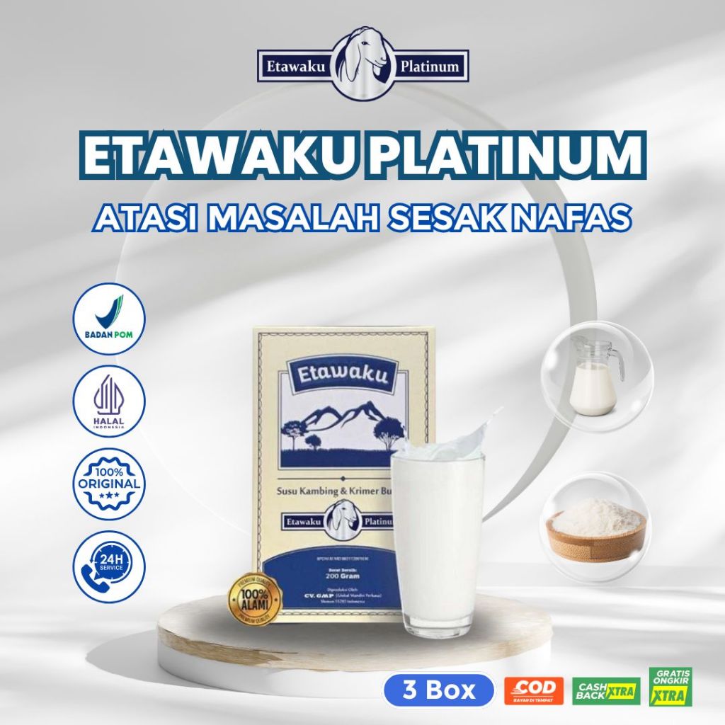 

Etawaku Platinum Susu Etawa Original No.1 di Indonesia Paket 3 Box