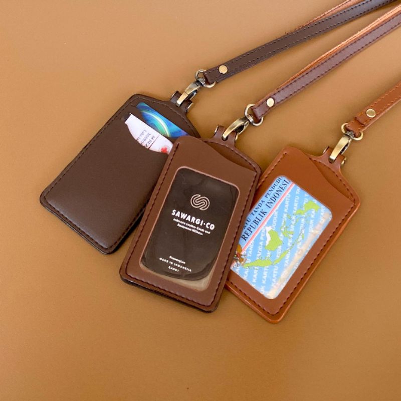 

HJK ID Card Holder Kulit Name Tag Holdrr Kulit by Sawargico Litga