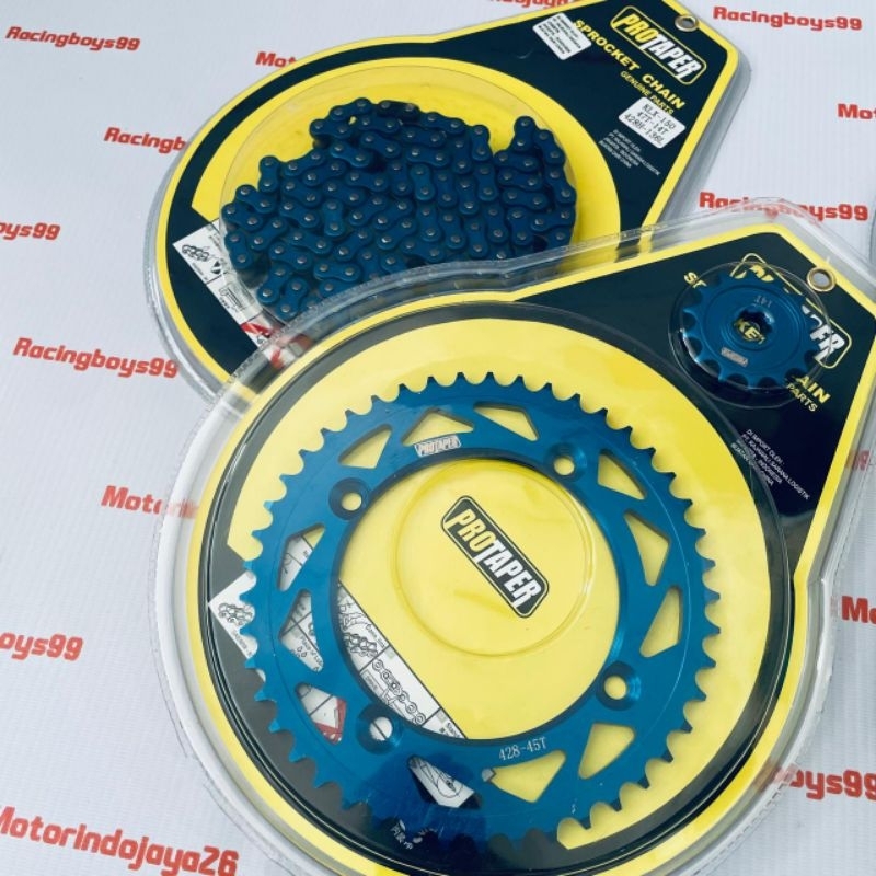 Gear Set KLX 150 D Tracker 150 Protaper Racing Biru
