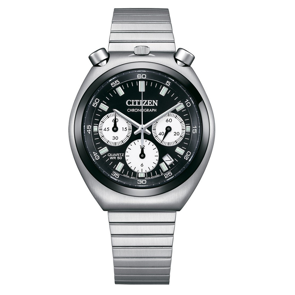 Citizen Bullhead Tsuno Reverse Panda AN3660-81E Japan Quartz
