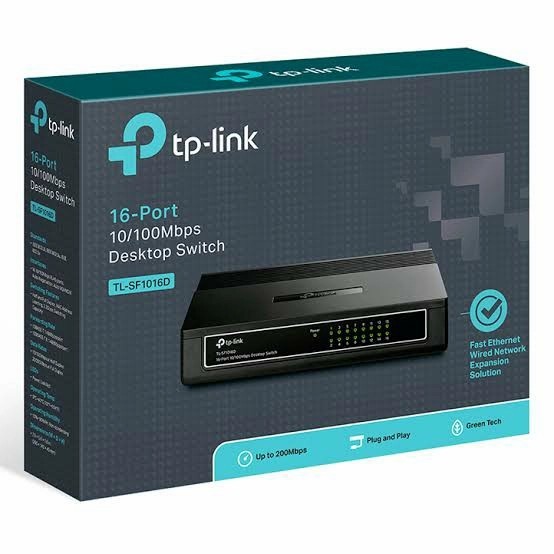 TP-LINK TL-SF1016D 16port Switch hub / Desktop Switch 16 port 10/100