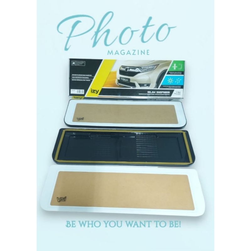 Tatakan plat nomor acrylic mika IZY