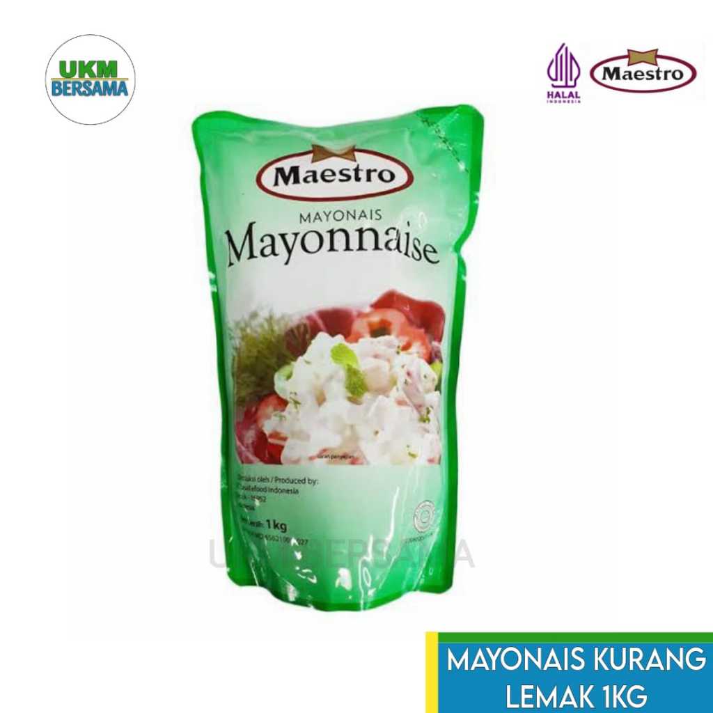 

Maestro Mayonais Kurang Lemak Mayonaise Halal BPOM - 1kg