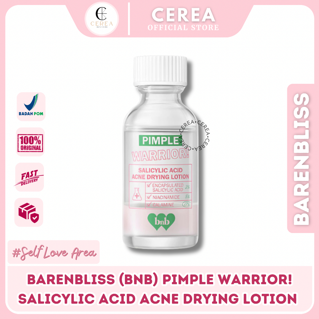 BNB Barenbliss Pimple Warrior Salicylic Acid Acne Drying Lotion Spot Treatment | Obat Totol Jerawat