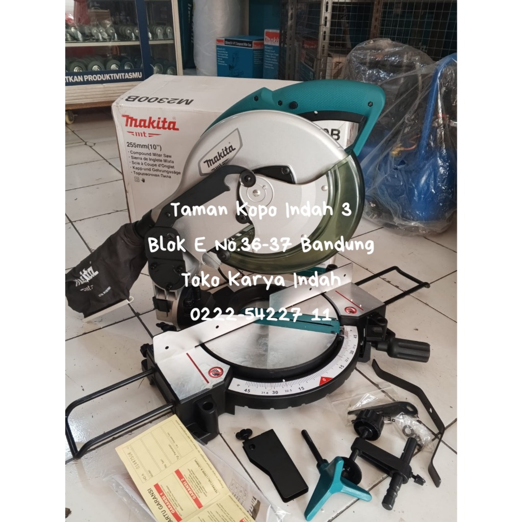 Mesin Gergaji Potong Miter saw Alumunium Makita M 2300B M2300B 10"Inch 1.500Watt