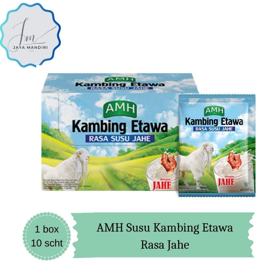 

AMH Susu Bubuk Kambing Etawa Rasa Jahe 1 box isi 10 sachet