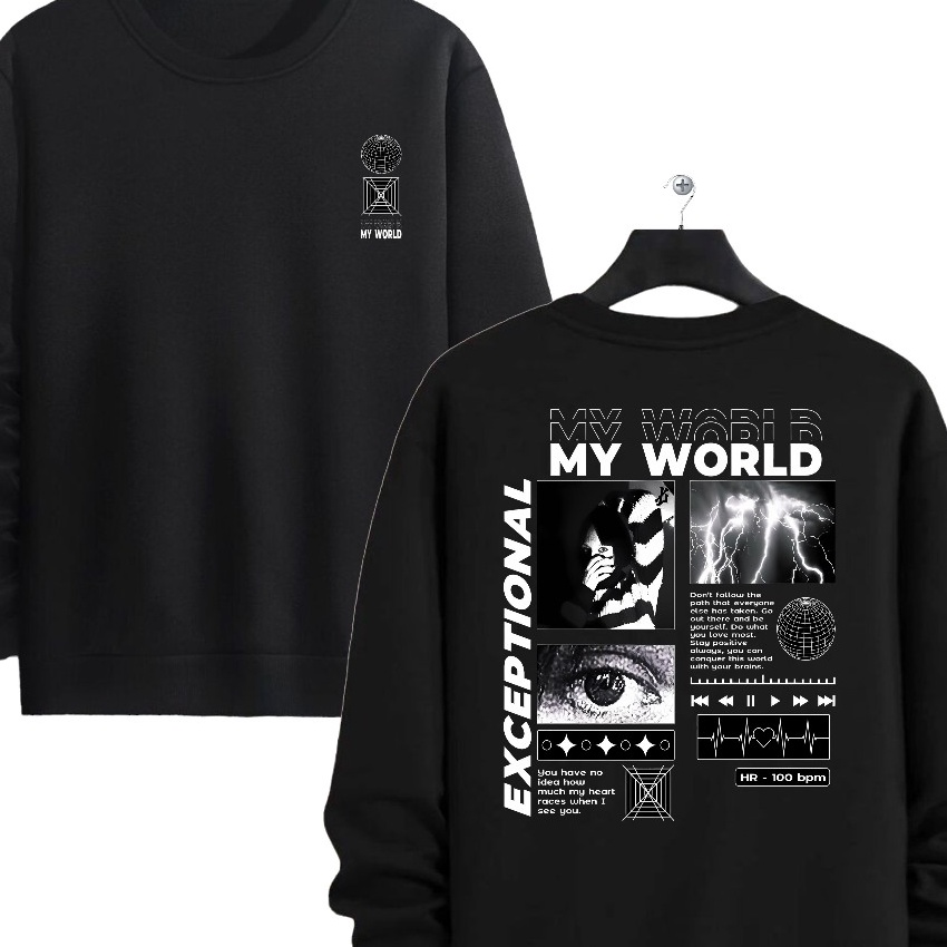 Pilihan Baju switer pria lengan panjang model korea  baju kaos sablon cowok keren kekan distro jaket