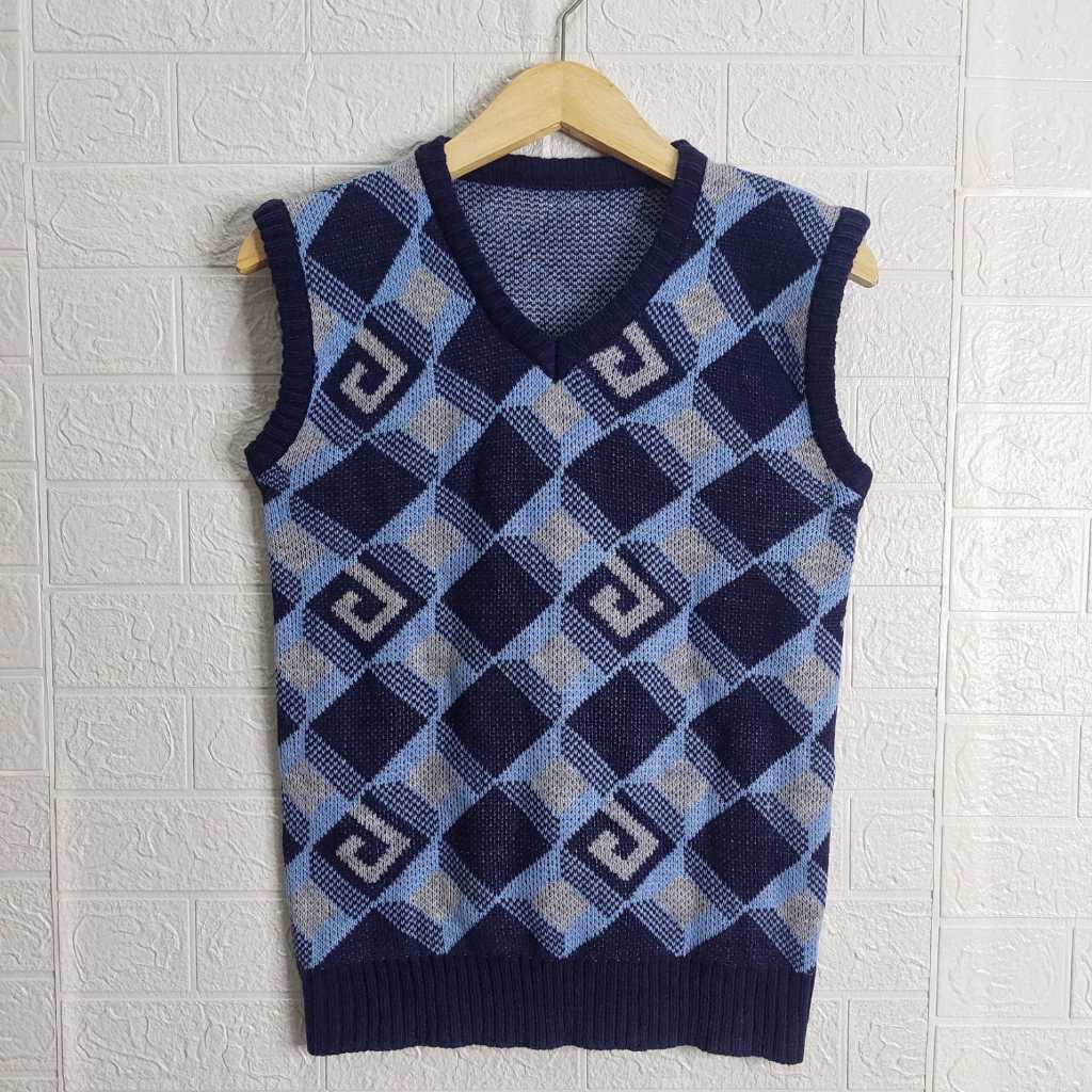 v-star vest rajut pria/wanita