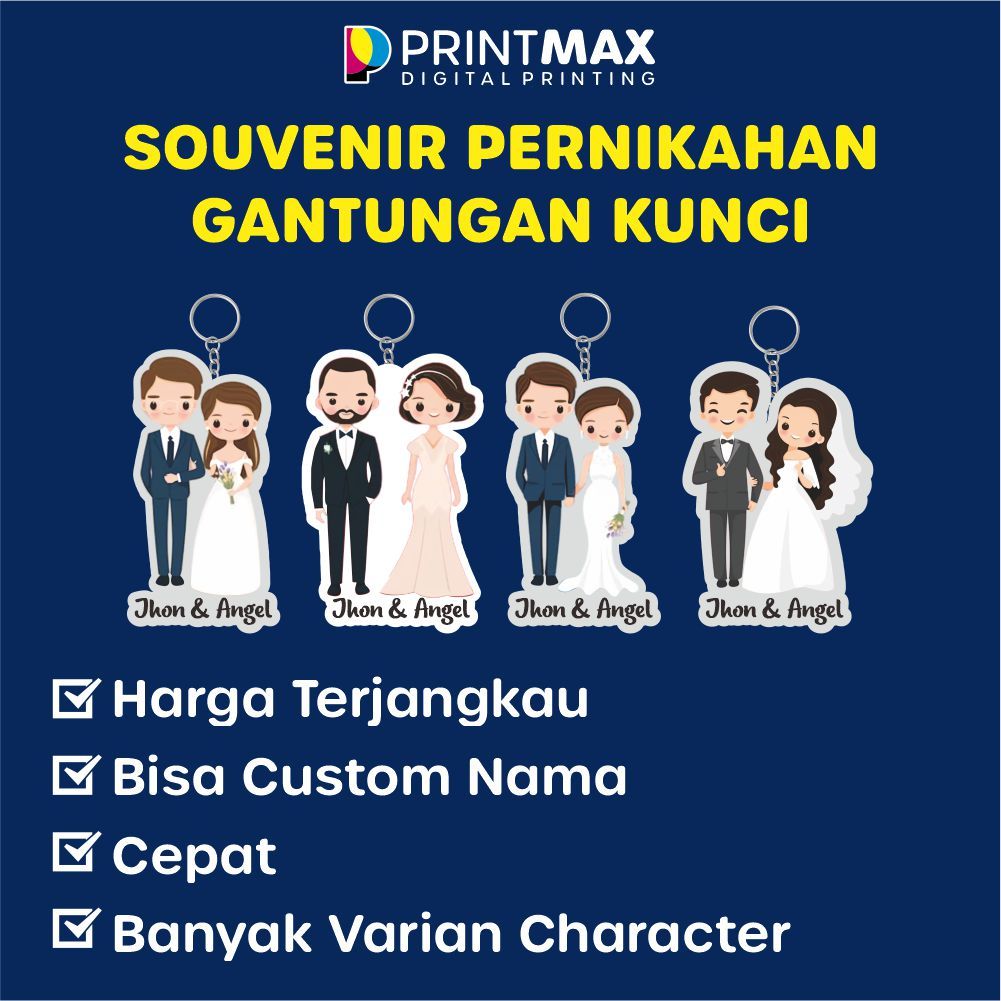 Souvenir Pernikahan / Souvenir Pernikahan Gantungan Kunci / Souvenir Pernikahan Desain Modern / Souv