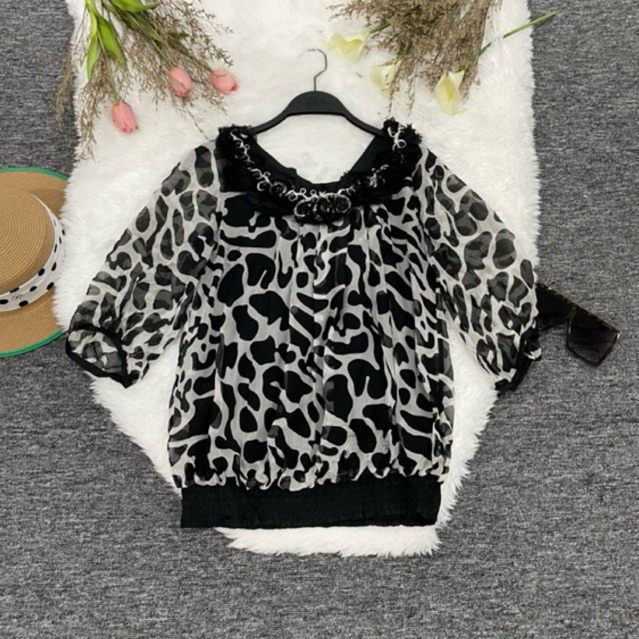 48K SHOP-Atasan wanita / baju wanita / blouse wanita / blouse hitam putih / blouse murah / blouse pr