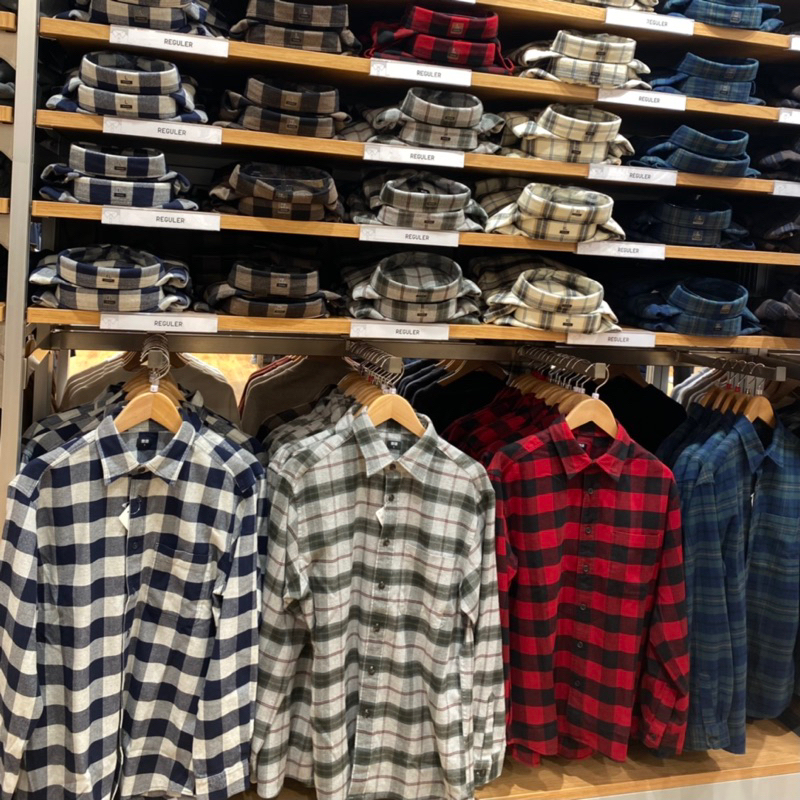 JASTIP - UNIQLO Kemeja Flanel Pria