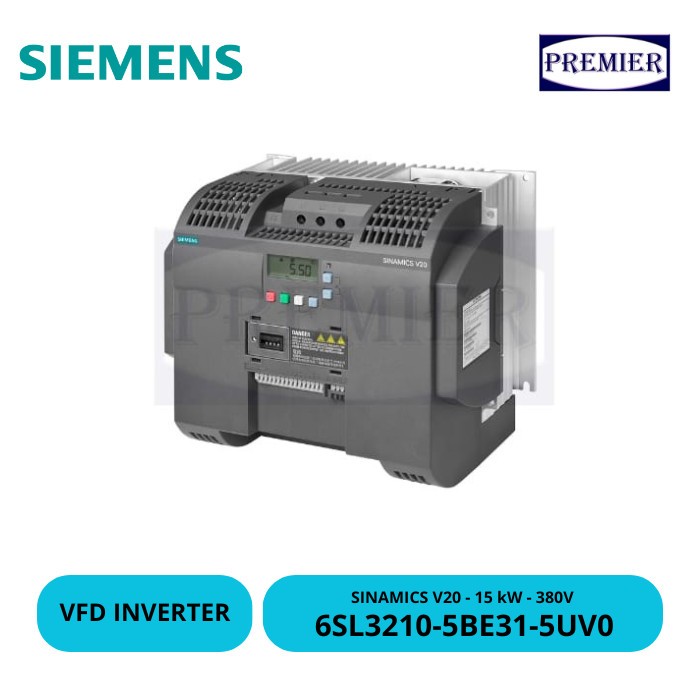 SIEMENS Inverter SINAMICS V20, 6SL3210-5BE31-5UV0, 15 kW - 380V