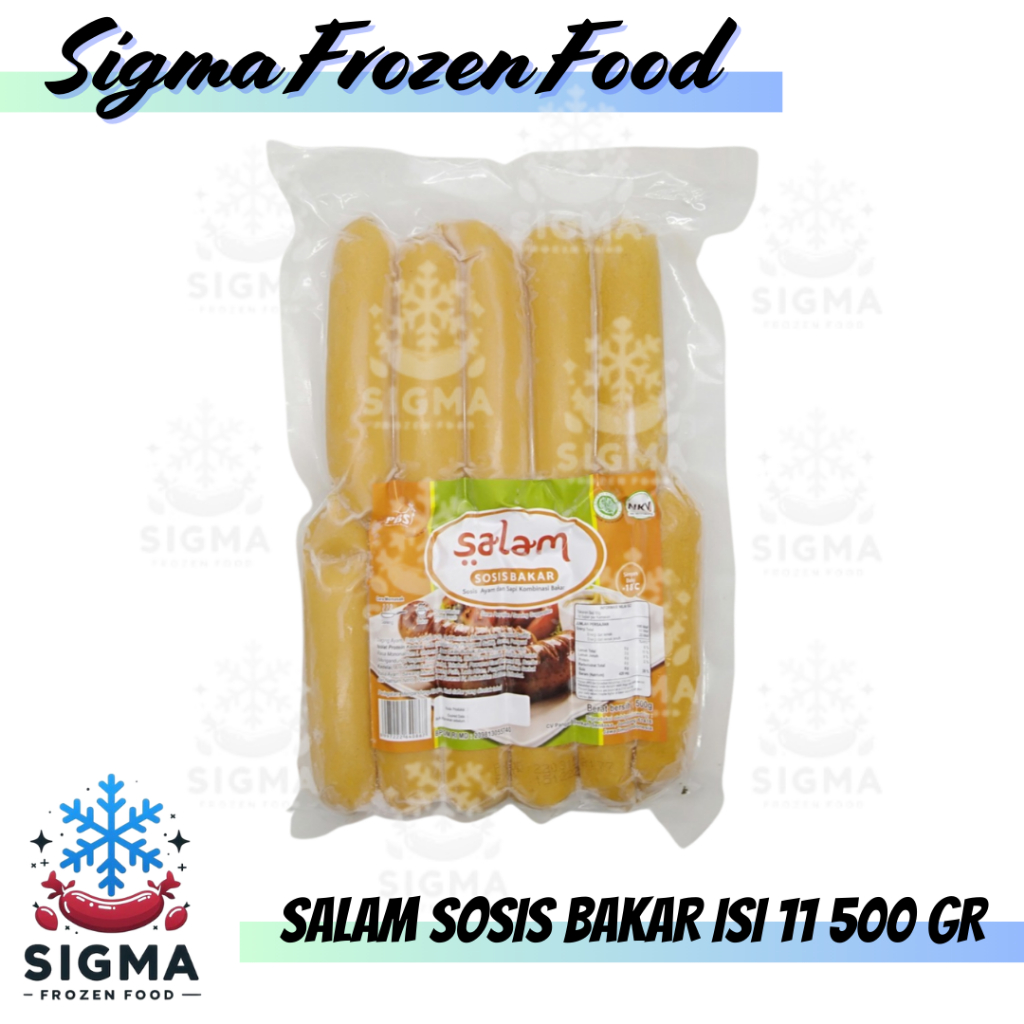 

SOSIS BAKAR ISI 11 SALAM 500GR (1 DUS ISI 20PCS)