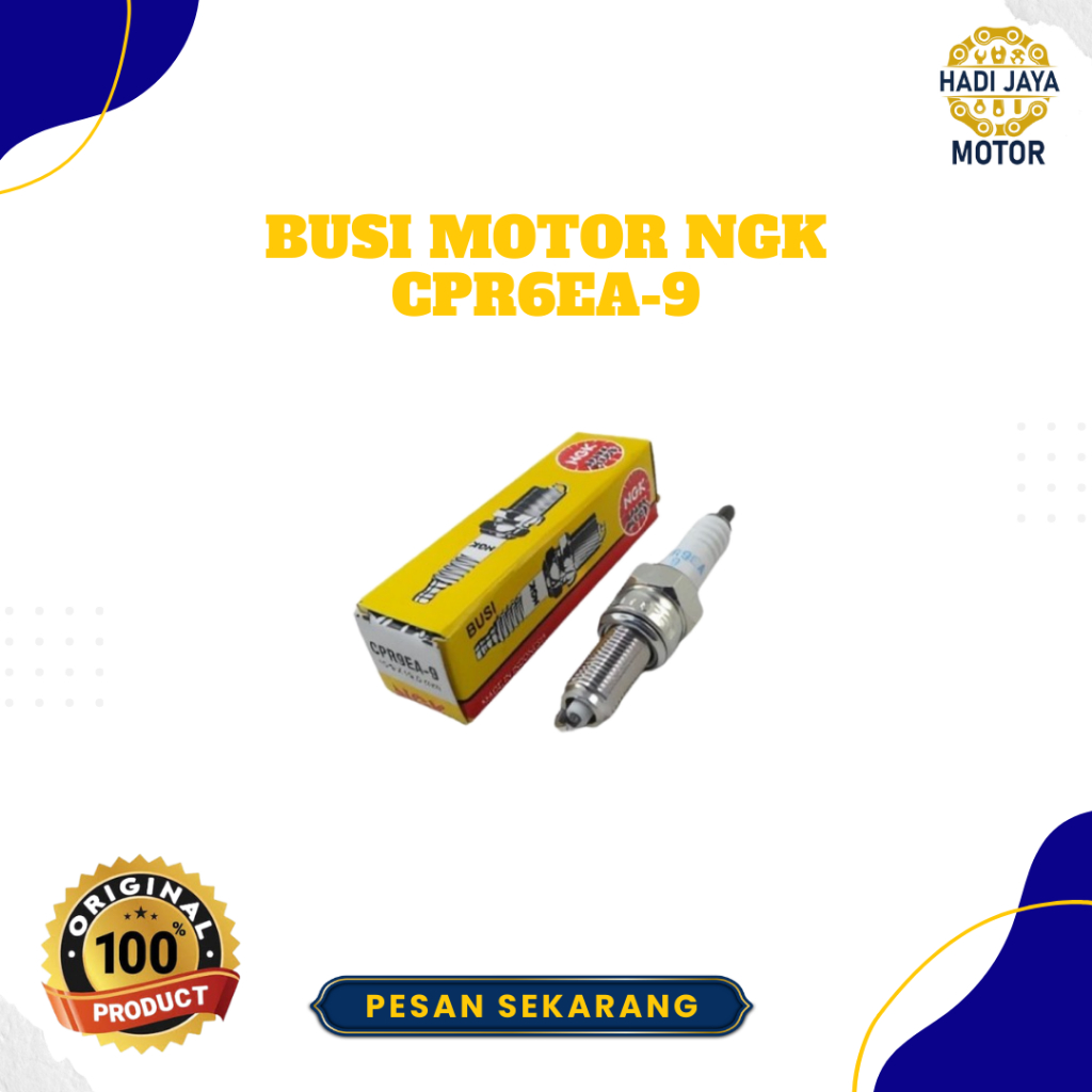Busi Motor NGK CPR6EA-9 Karisma, Supra x 125, Revo Absolute, DLL 100% Original