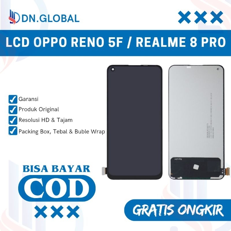 Lcd Oppo Reno 5F / Realme 8 Pro Original Fullset Touchscreen