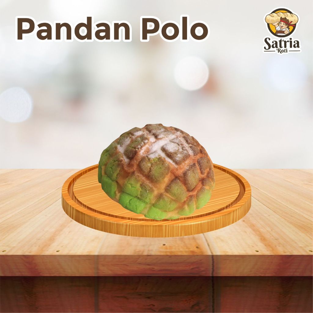 

Pandan Polo / Roti Manis / Roti Cream Pandan / Roti Hajatan