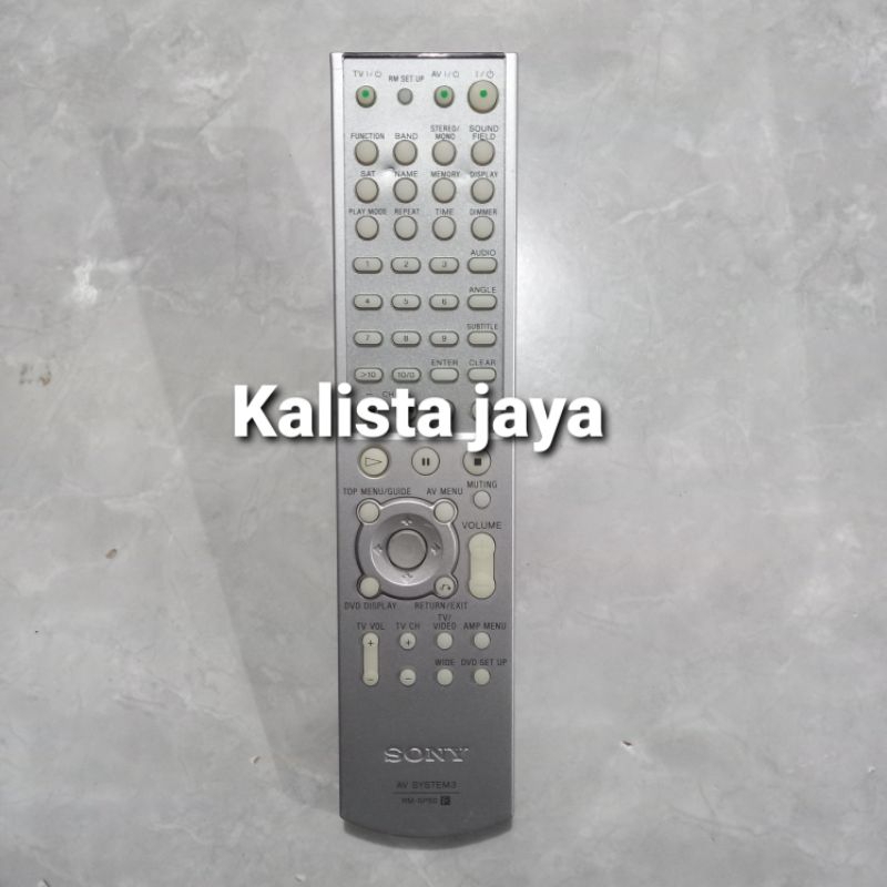 REMOTE DVD HOME THEATER SONY RM-SP50 ORIGINAL ASLI