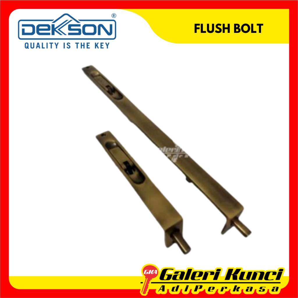 Flush Bolt Dekson Dekkson 608 6 Inch 18 Inch AB Grendel Tanam Slot Tanam Antik Brass