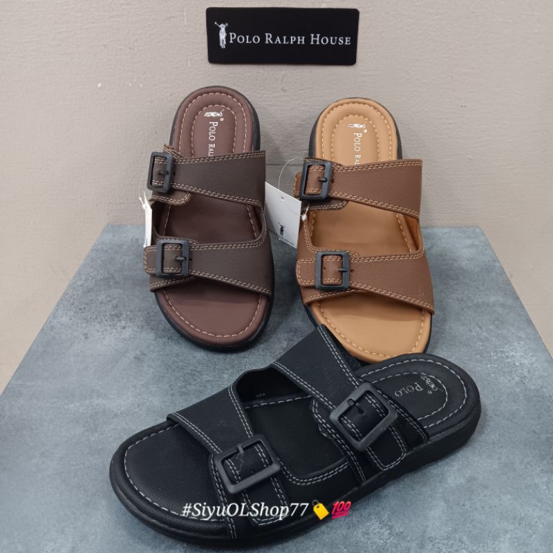 【Bisa COD/100% Original/Art BROCCO 04】Sandal Pria POLO RALPH HOUSE/Sandal Casual Pria/Sandal Slide/S