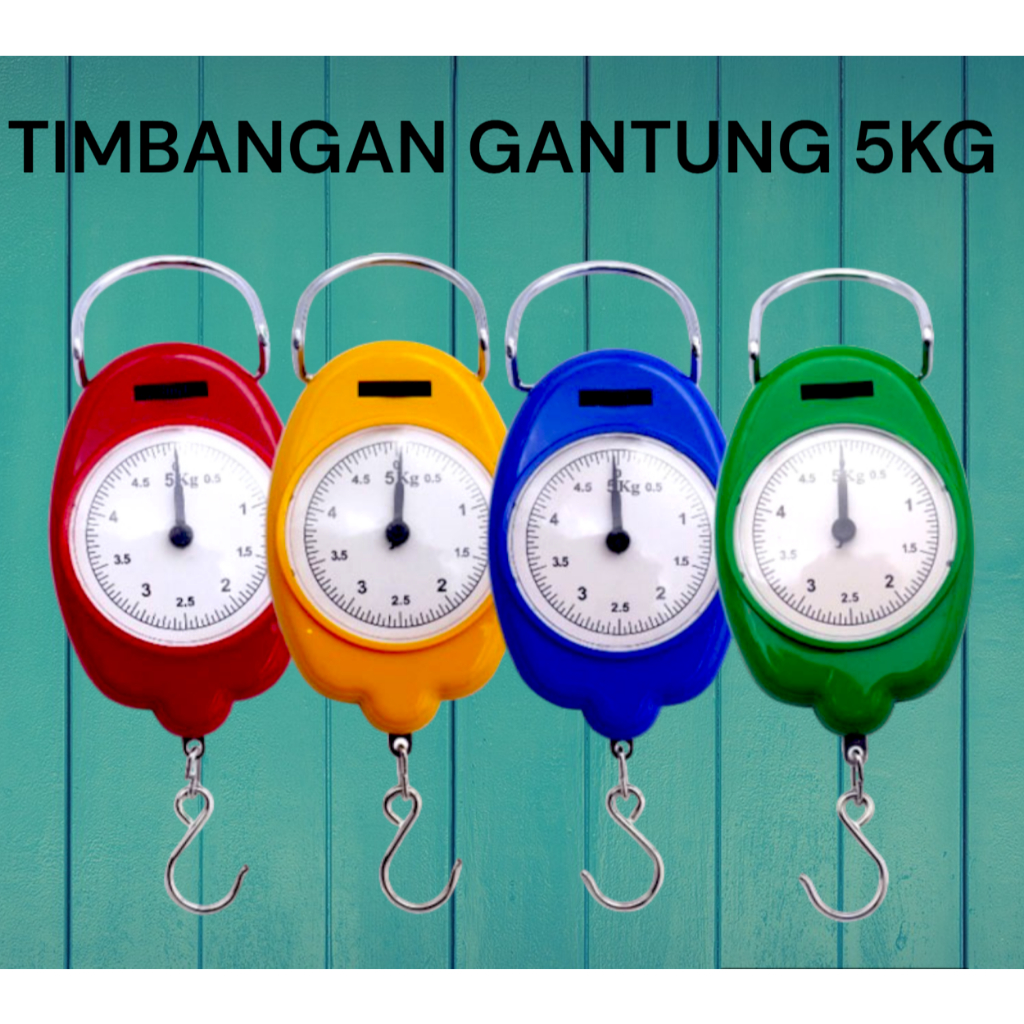 TIMBANGAN GANTUNG 5KG PORTABLE SCALE TIMBANGAN GANTUNG MINI TIMBANGAN WARNA WARNI BERKUALITAS PREMIU