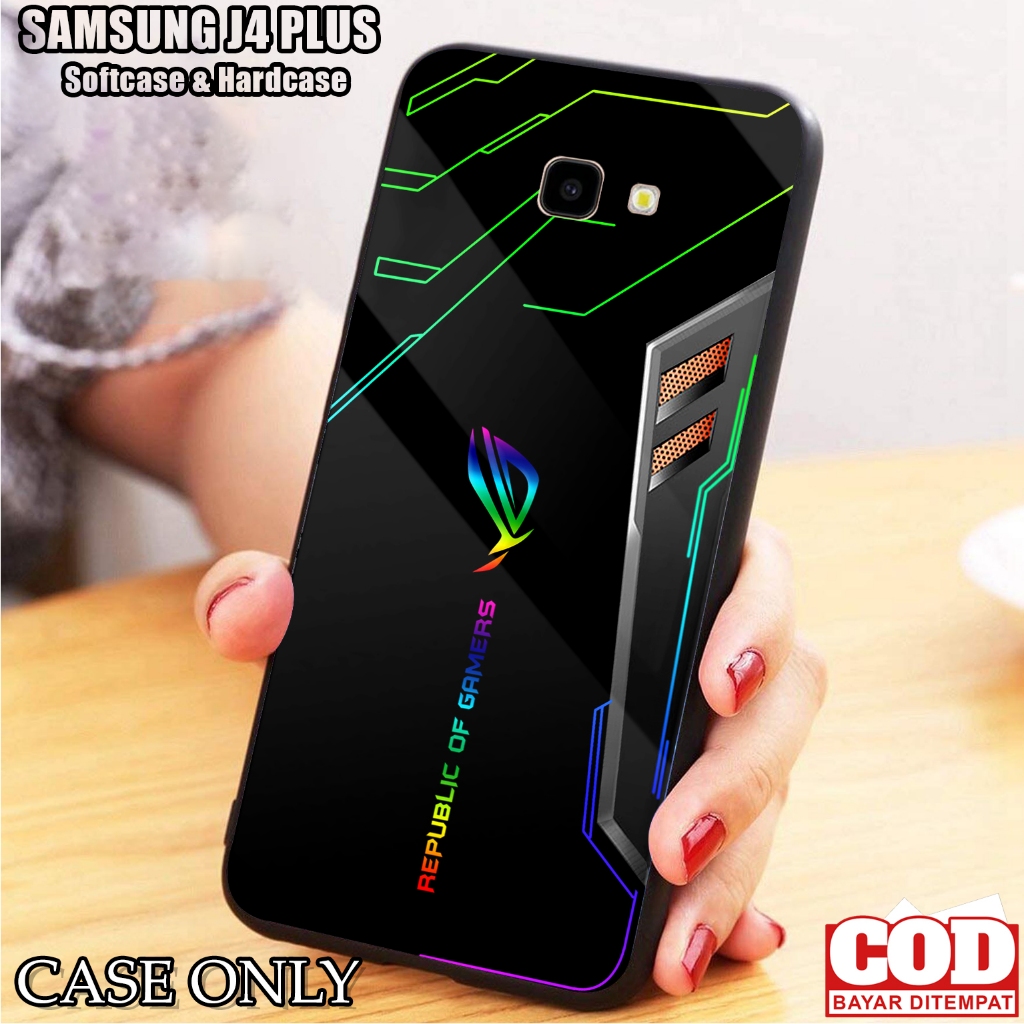 Case SAMSUNG J4 PLUS - Casing SAMSUNG J4 PLUS [ ROG ] Silikon SAMSUNG J4 PLUS  - Kesing Hp - Casing 