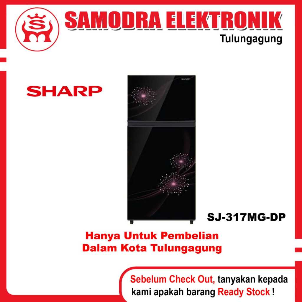 Kulkas SHARP SJ-317MG-DP | Kulkas 2 Pintu Sharp 256 Liter