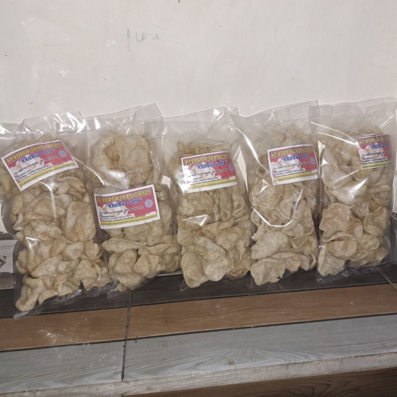 

Krupuk ikan gabus Krubus Jaya mateng1/2kg