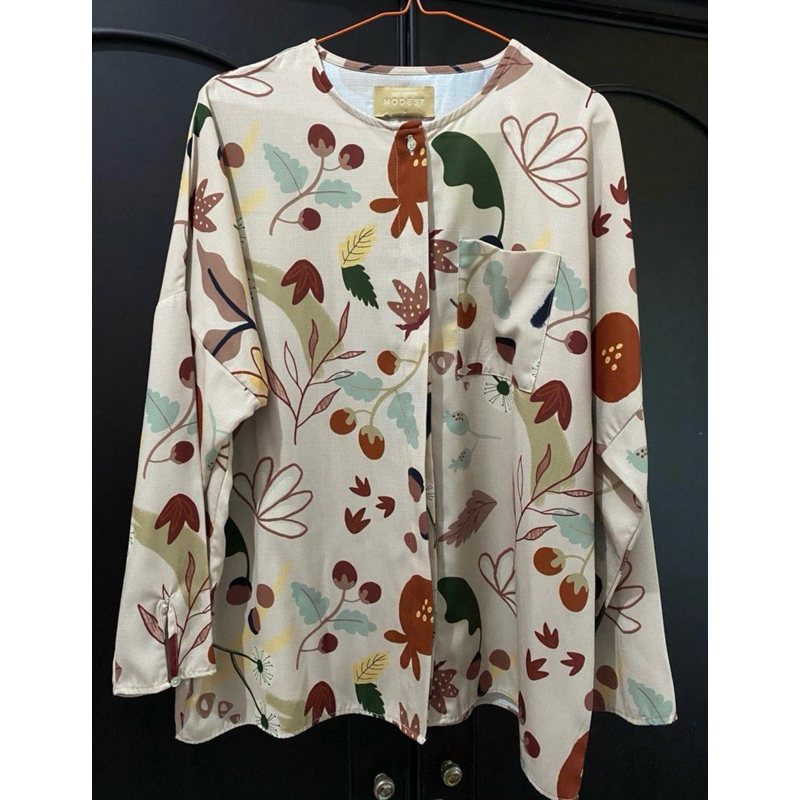 Preloved Kemeja Cotton Ink Modest