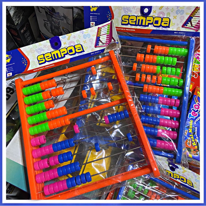 SEMPOA ANAK MAINAN BELAJAR MENGHITUNG MATEMATIKA ALAT BERHITUNG ANAK SEMPOA