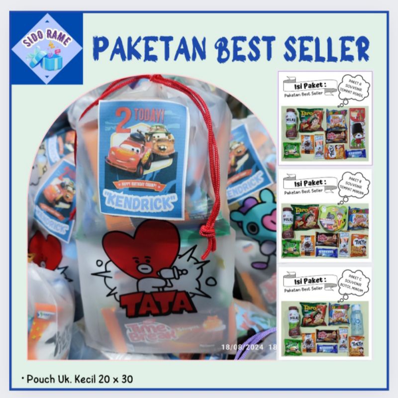 

Bingkisan Ultah/Paket snack Ulang Tahun Anak/ada souvenir juga lho/Paketan Best Seller