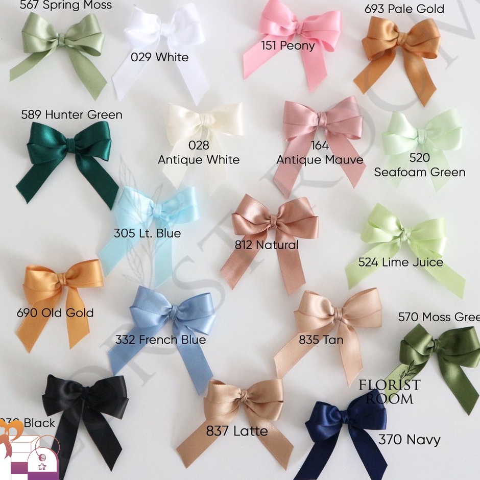 

2 IN 1 Pita Satin Double Face 15cm x 2yard Satin Ribbon