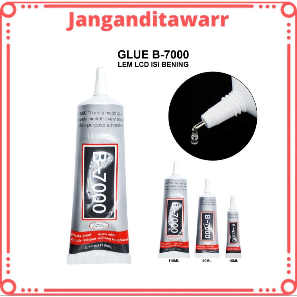 

Glue Lem LCD T-7000 B-7000 T-8000 Hitam Lem LCD Touchscreen Lem LCD Hp Lem Perekat Aksesoris Bening