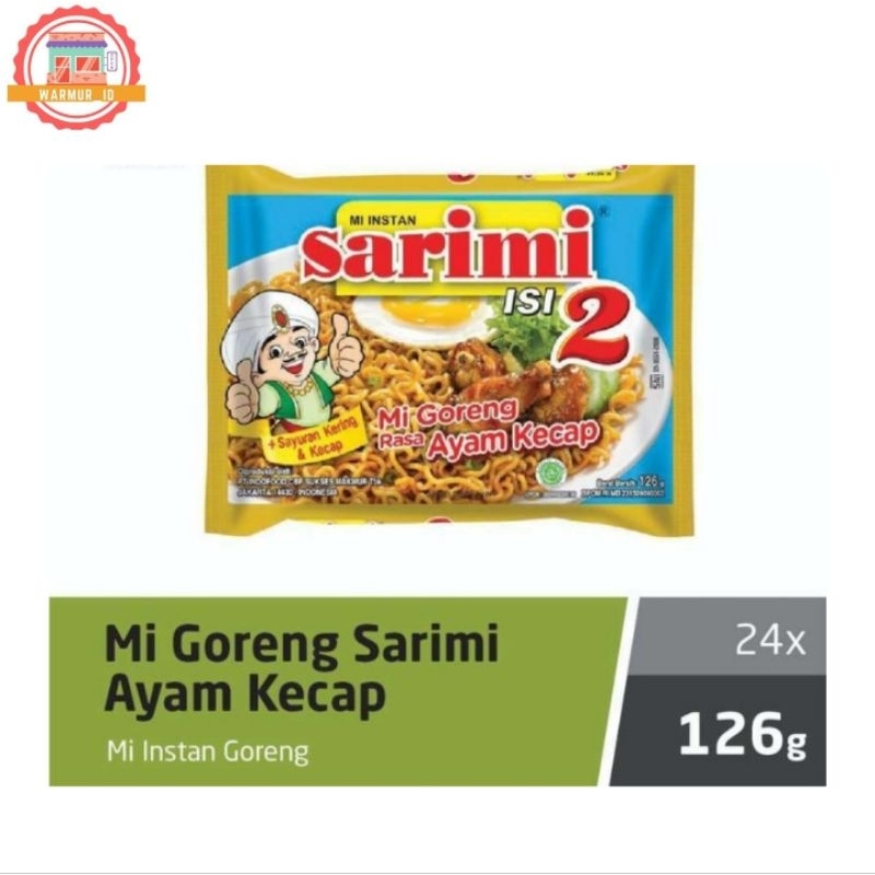 

Sarimi isi 2 Mi Goreng Rasa Ayam Kecap (24 pcs/126g/1 dus)