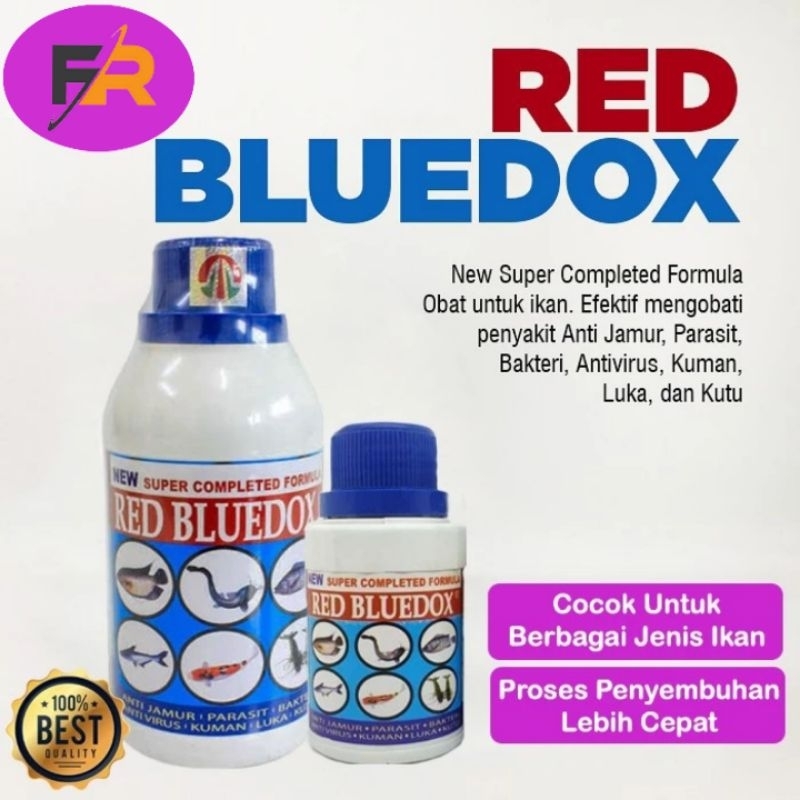 Obat Ikan Hias Red Bluedox Anti Bakteri Jamur Parasit Koi